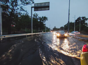 улица, вода